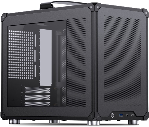 PC kućište JONSBO C6 MAX (Micro-ATX, Mini Case, kaljeno staklo, crna boja)-0