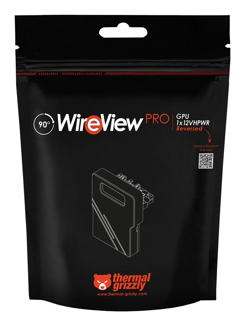 Adapter za grafičku karticu THERMAL GRIZZLY WireView GPU 90 Pro (1x 12VHPWR, Reversible)-10