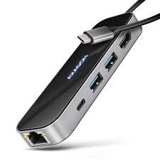 HUB AXAGON HMC-6GLN (usb-c, 5gbps, 6in1)