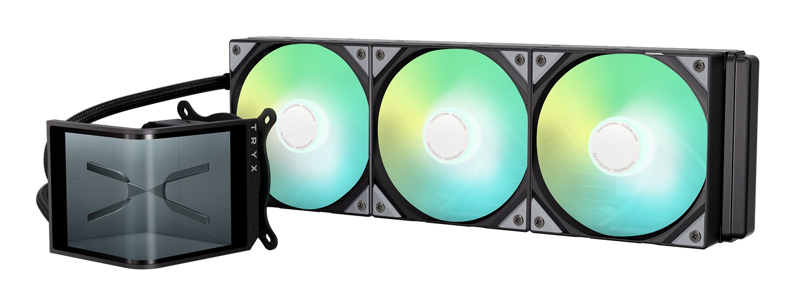 Komplet za vodeno hlađenje FRACTAL DESIGN TRYX PANORAMA SE ARGB 360 s 3D AMOLED zaslonom-3