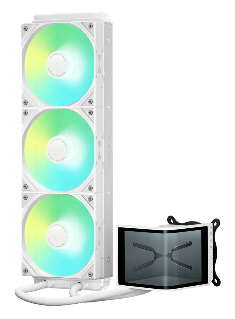 Vodeno hlađenje FRACTAL DESIGN TRYX PANORAMA SE ARGB 360, 3D AMOLED Display - 360mm, bijelo-2