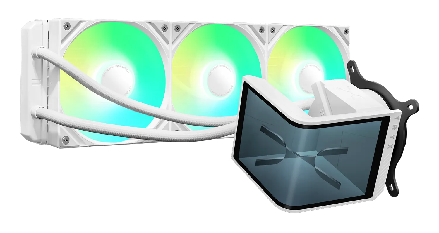 Vodeno hlađenje FRACTAL DESIGN TRYX PANORAMA SE ARGB 360, 3D AMOLED Display - 360mm, bijelo-0