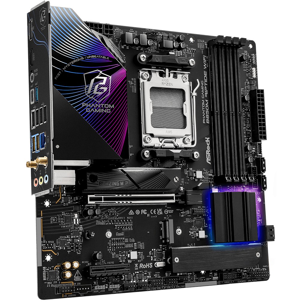 Matična ploča ASROCK Phantom Gaming B850M Riptide WiFi (AMD B850, Socket AM5, micro ATX)-3