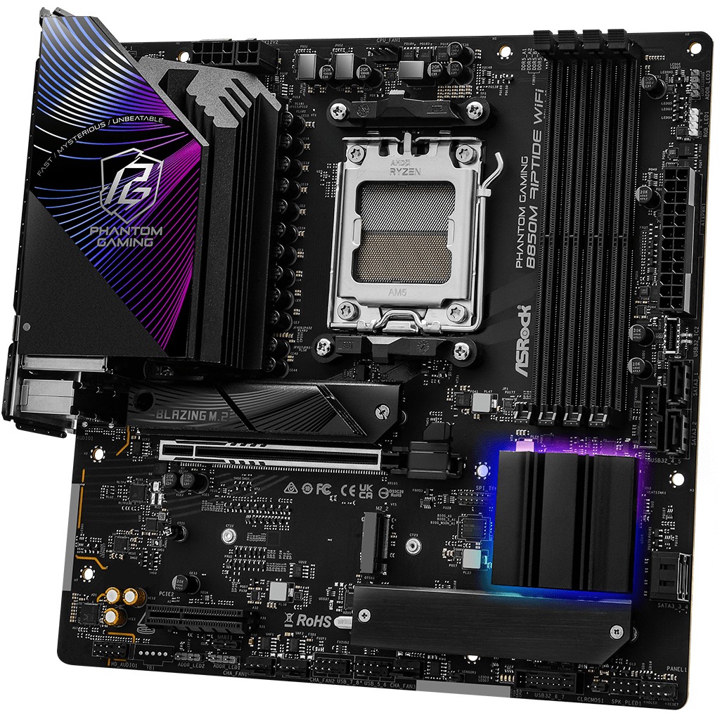 Matična ploča ASROCK Phantom Gaming B850M Riptide WiFi (AMD B850, Socket AM5, micro ATX)-4