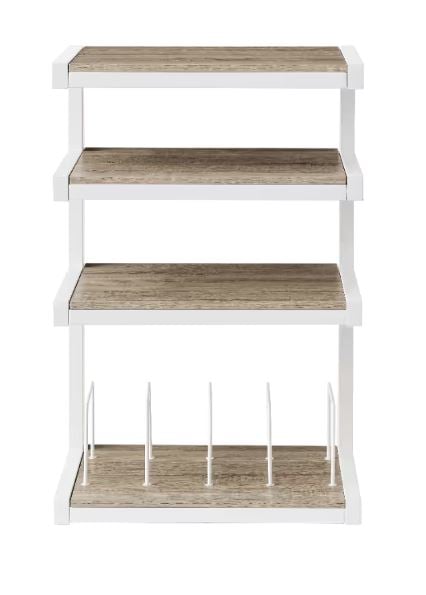 Nosac za HI-FI komponente NORSTONE ESSE HI-FI Vinyl white satin, clear oak-0