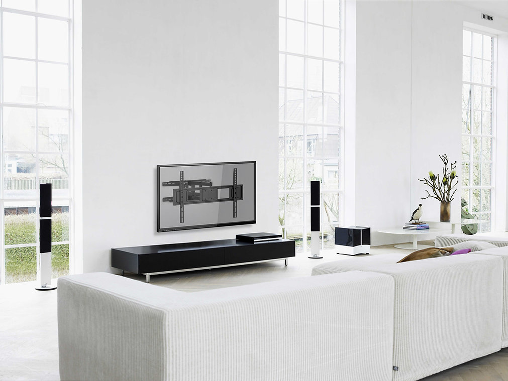 Nosač za TV zidni NORSTONE Full Motion 120 (37"-80", do 40kg, nagib +5°/-10°, zakret 60°)-8