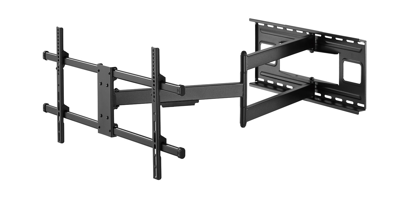 Nosač za TV zidni NORSTONE Full Motion Extra (40"-80", do 50kg, nagib +5°/-15°, zakret 90°)-1