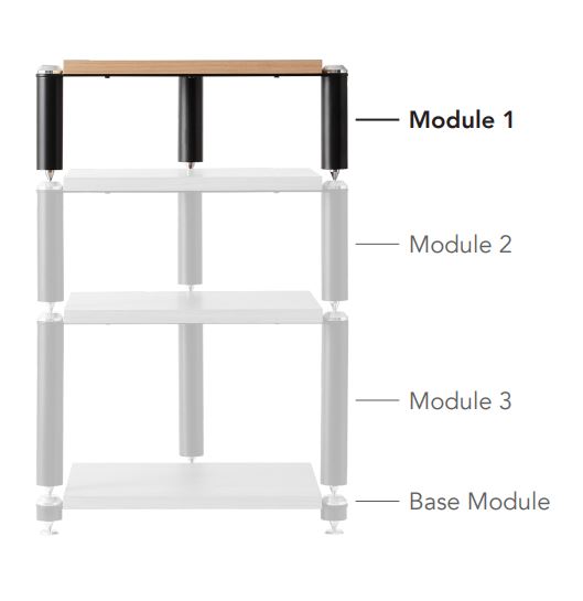 Stalak za Hi-Fi komponente NORSTONE Copenhagen 1 oak-1