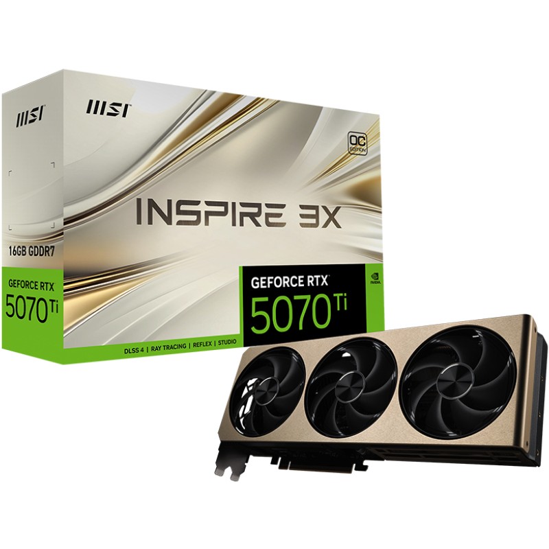 Grafička kartica MSI RTX 5070 Ti INSPIRE 3X OC (16gb gddr7)-7