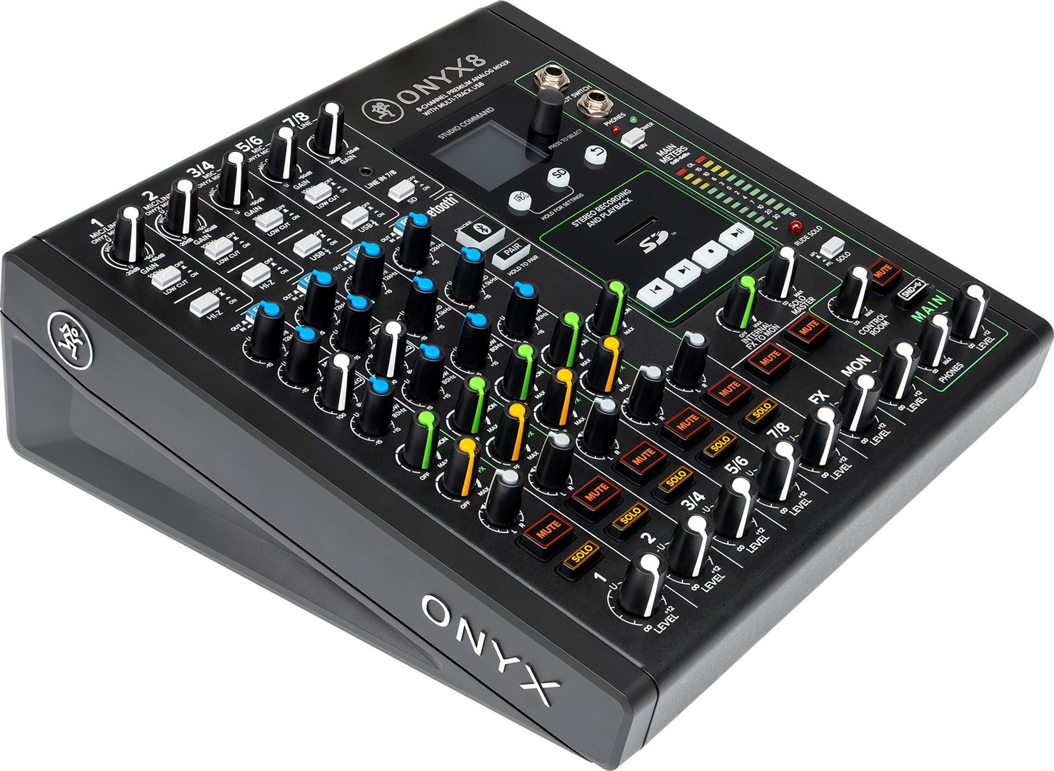 Audio mikser MACKIE Onyx8 (8 kanala, 24-bit/96kHz USB, Bluetooth, FX)-0