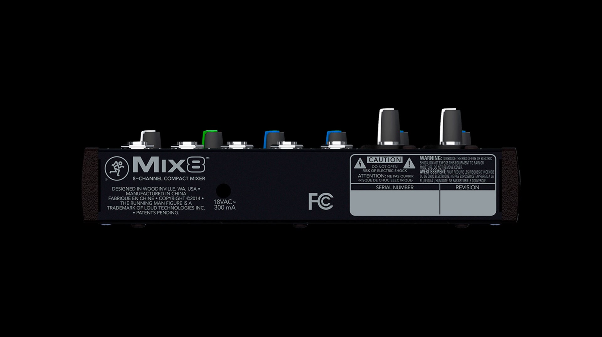 Audio mikser MACKIE Mix8 (8-kanalni, 2 mikrofonska pretpojačala, 3-band EQ)-0