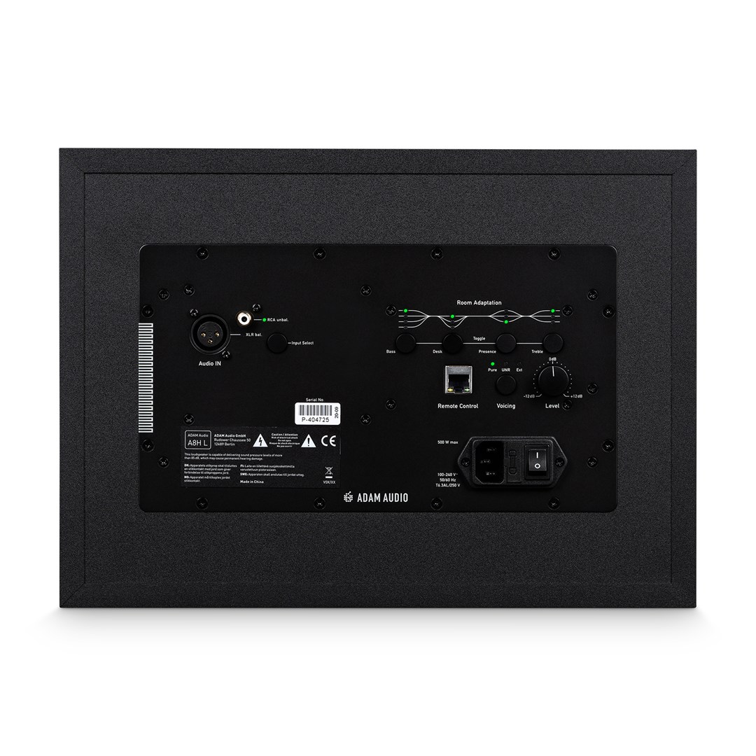 Aktivni studijski monitor ADAM AUDIO A8H-L Black (8" Woofer, 3-sistemski, DSP)-2