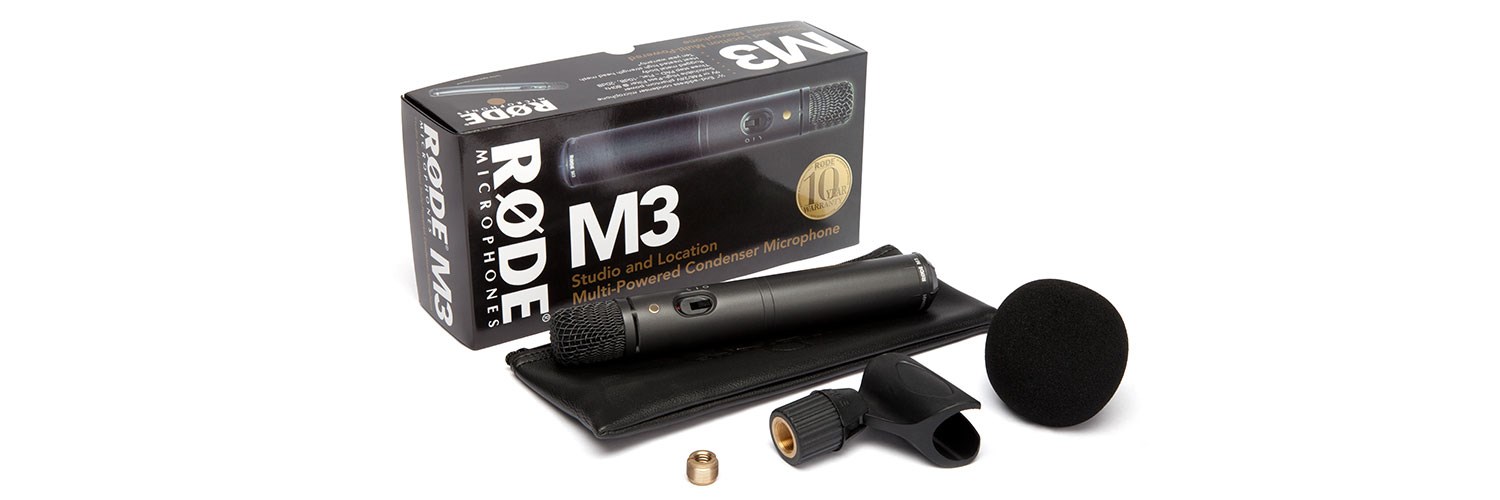 Kondenzatorski mikrofon RODE M3 (Svestrani, Baterijsko/Fantomsko napajanje, High-Pass Filter)-1