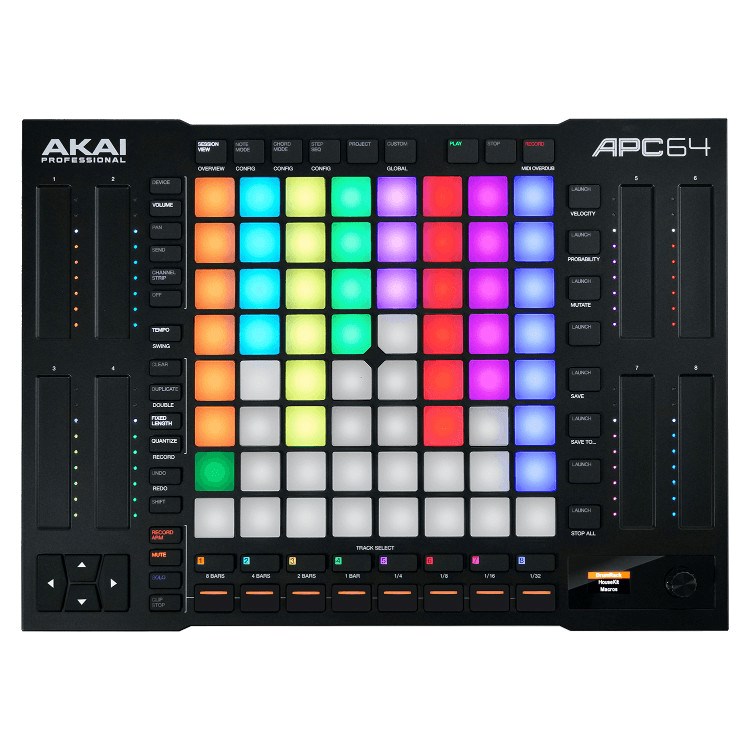 AKAI APC 64 Ableton Live kontroler (64 RGB padova, 8 touch stripova, sekvencer)-0