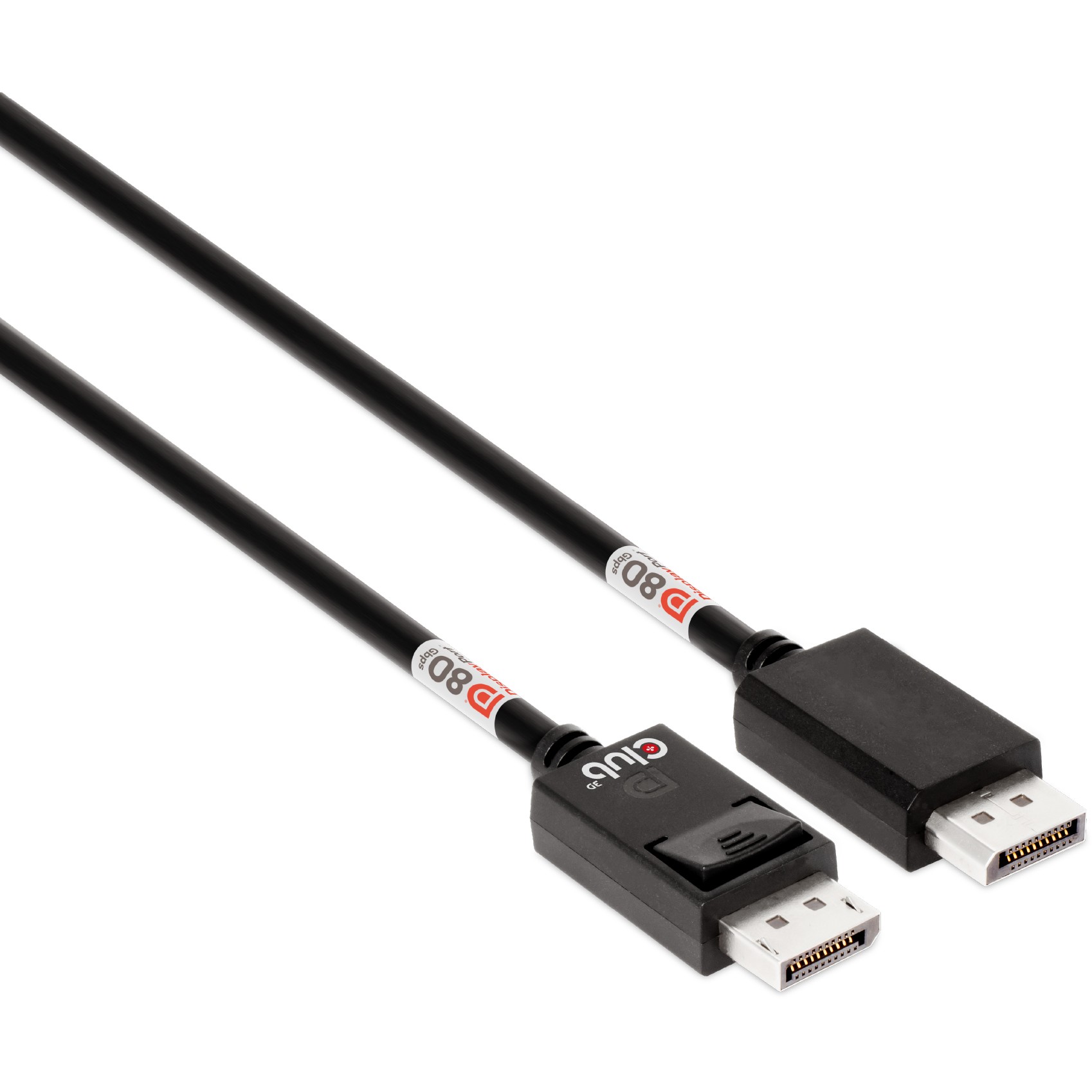 Kabel CLUB 3D DisplayPort™ 2.1 Bi-Directional VESA DP80 Certified 4K240Hz, 8K60Hz ili 10K60Hz M/M 1.6m/5.25ft-0