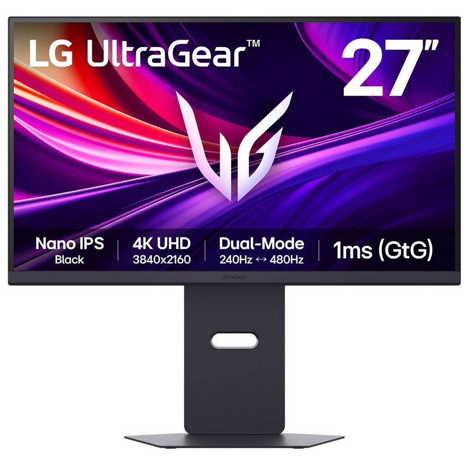 Monitor LG UltraGear 27G850A-B (27", 4K UHD, Nano IPS Black, 240Hz, 1ms, HDR600, G-Sync, FreeSync Premium Pro) crni