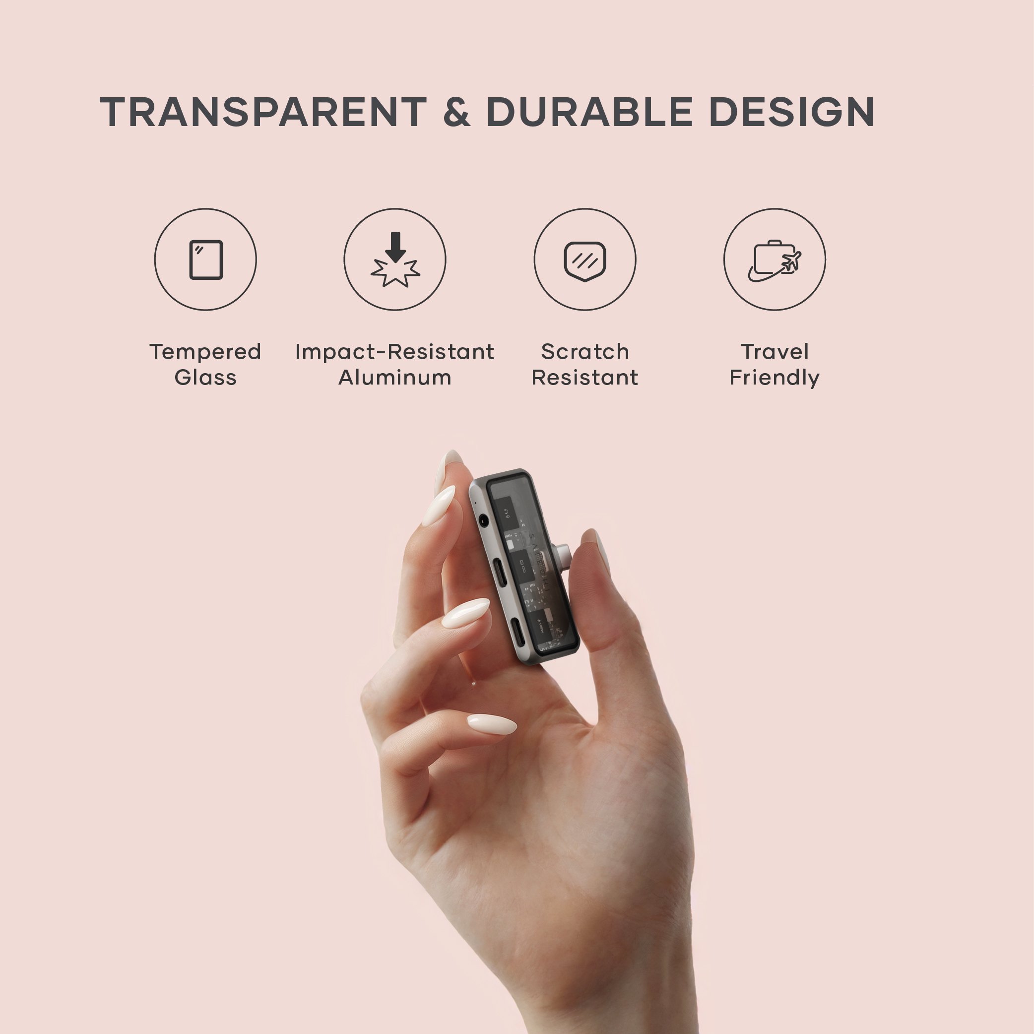 SATECHI Mobile XR Hub s dvostrukim USB-C i Audio - Space Gray-11