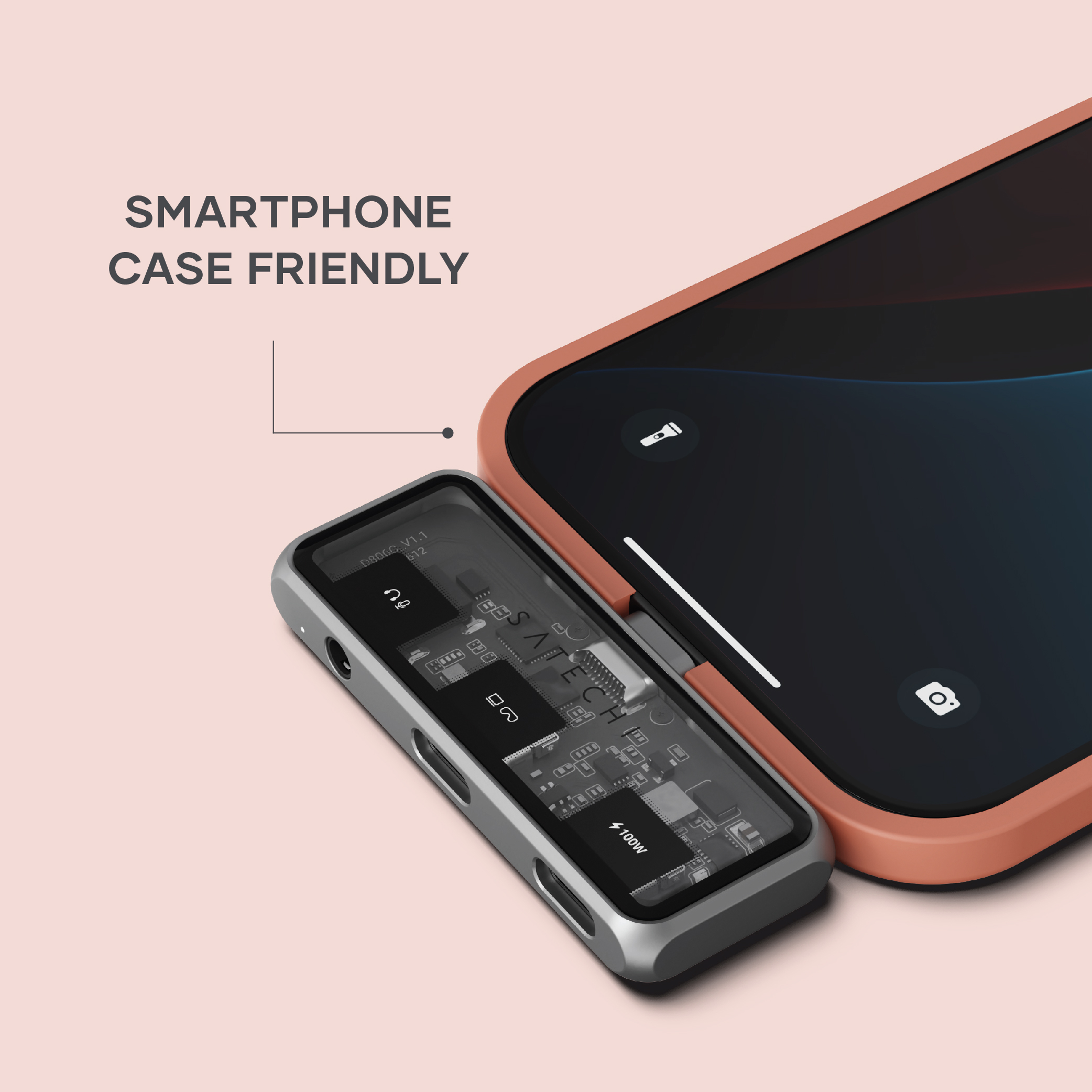 SATECHI Mobile XR Hub s dvostrukim USB-C i Audio - Space Gray-2