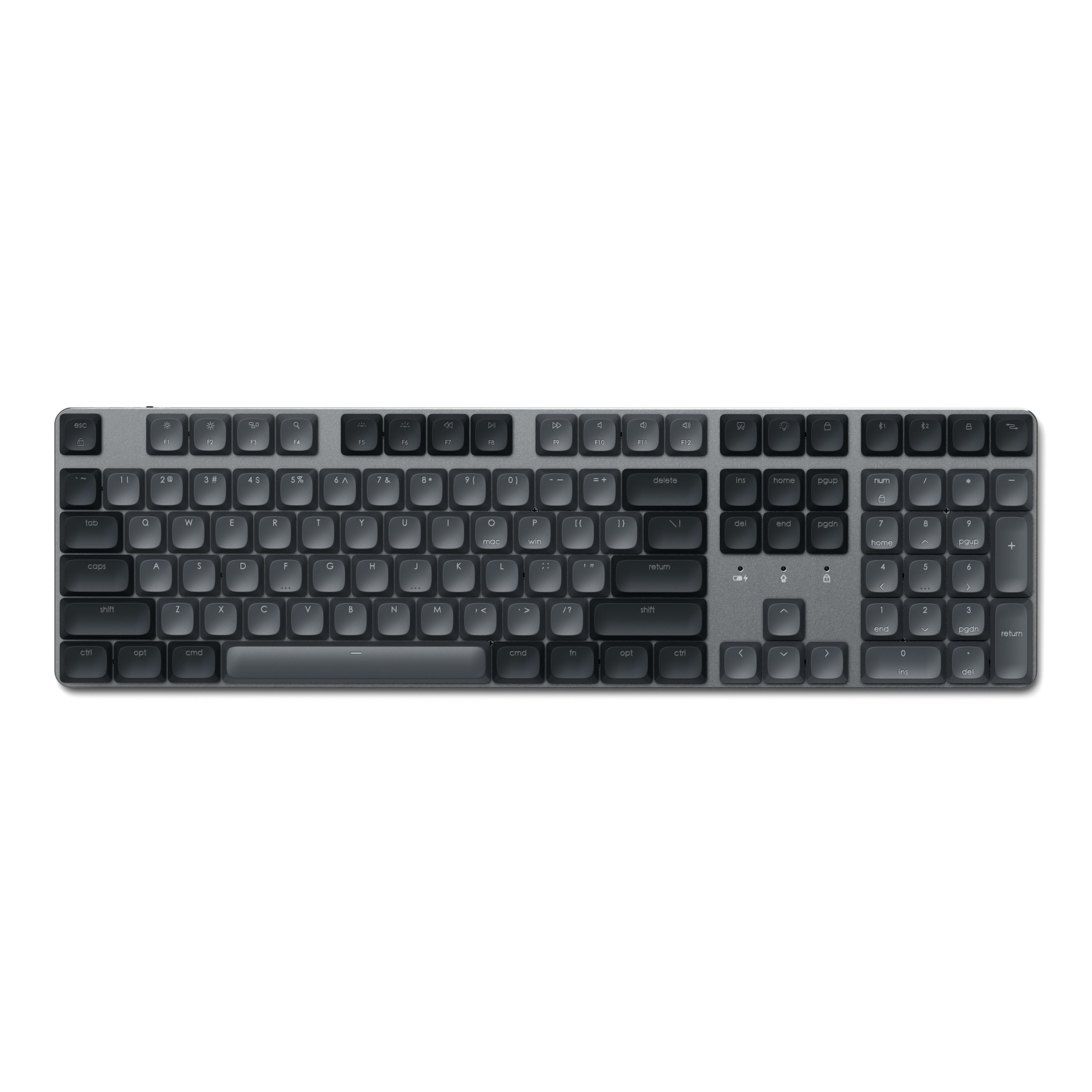Tipkovnica SATECHI SM3 Slim Mechanical Backlit Bluetooth (Tamna) - US-3