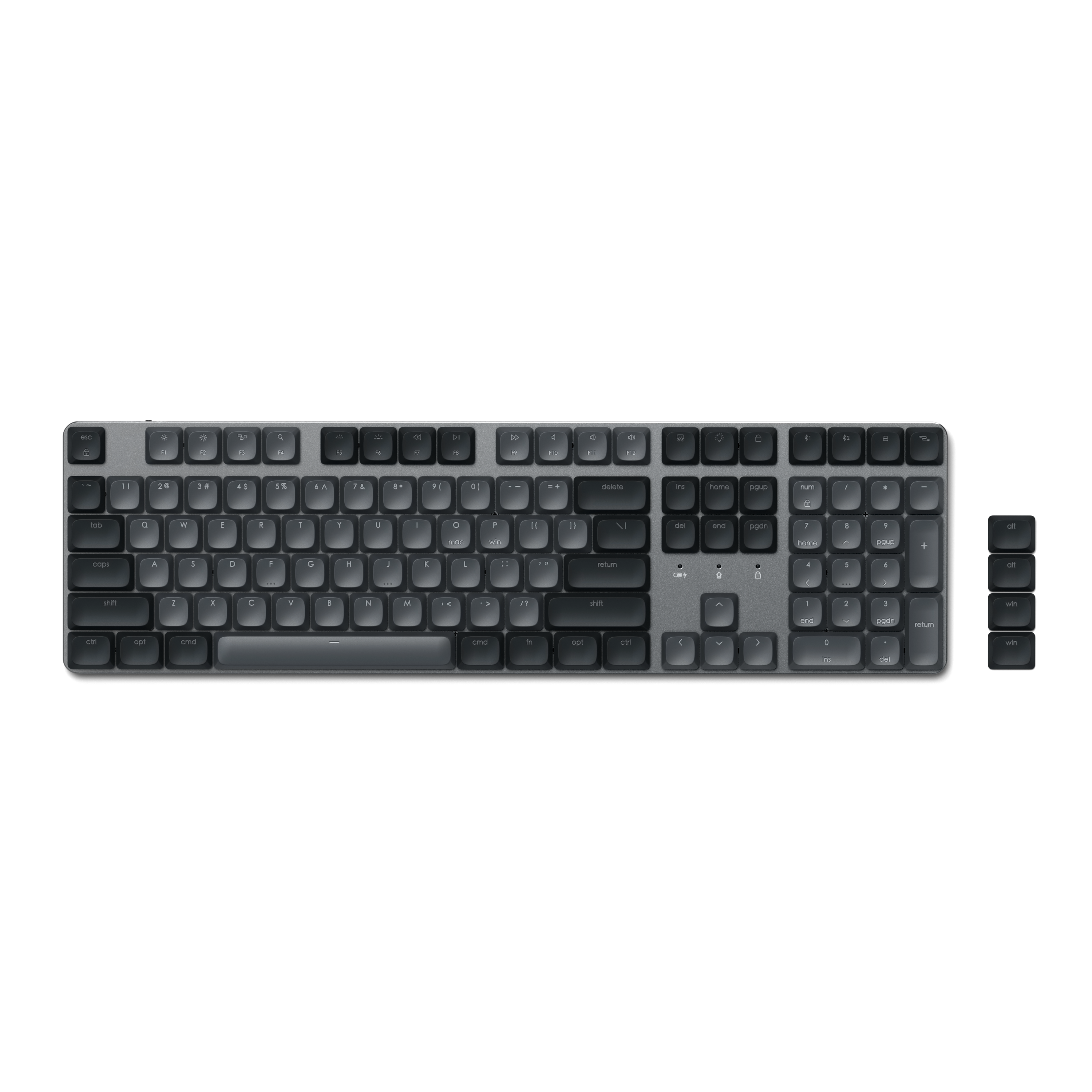 Tipkovnica SATECHI SM3 Slim Mechanical Backlit Bluetooth (Tamna) - US-1