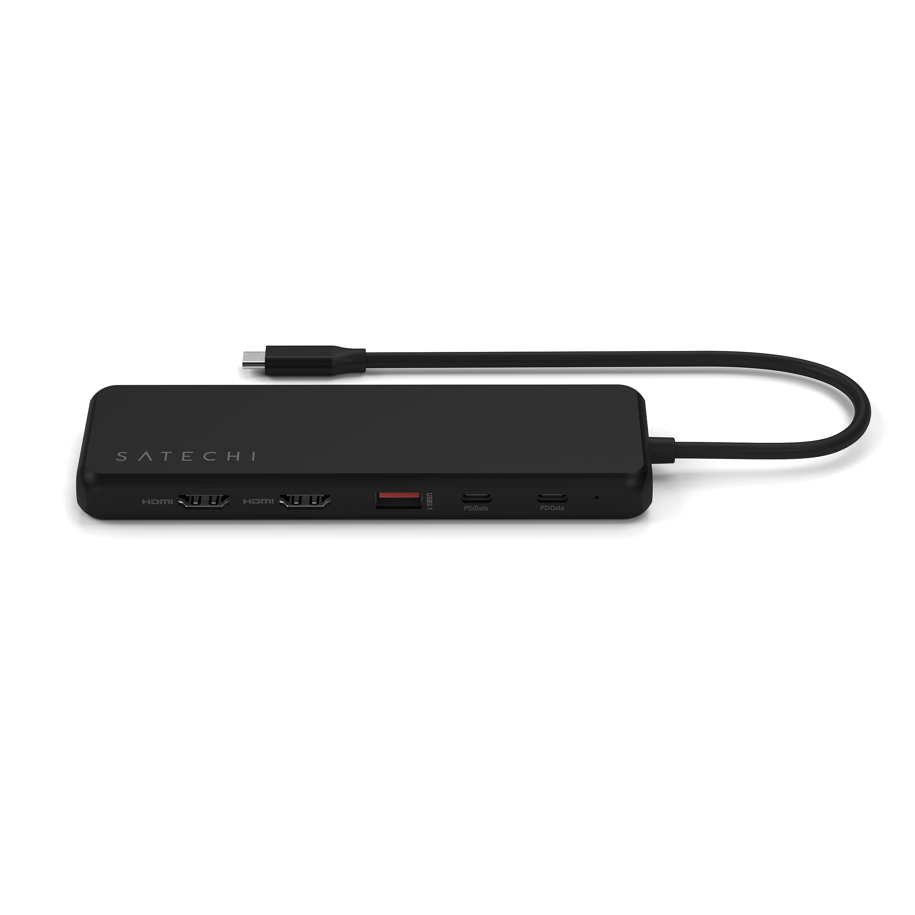 Adapter SATECHI 13-in-1 USB-C Triple Display Multiport - Crna boja-7