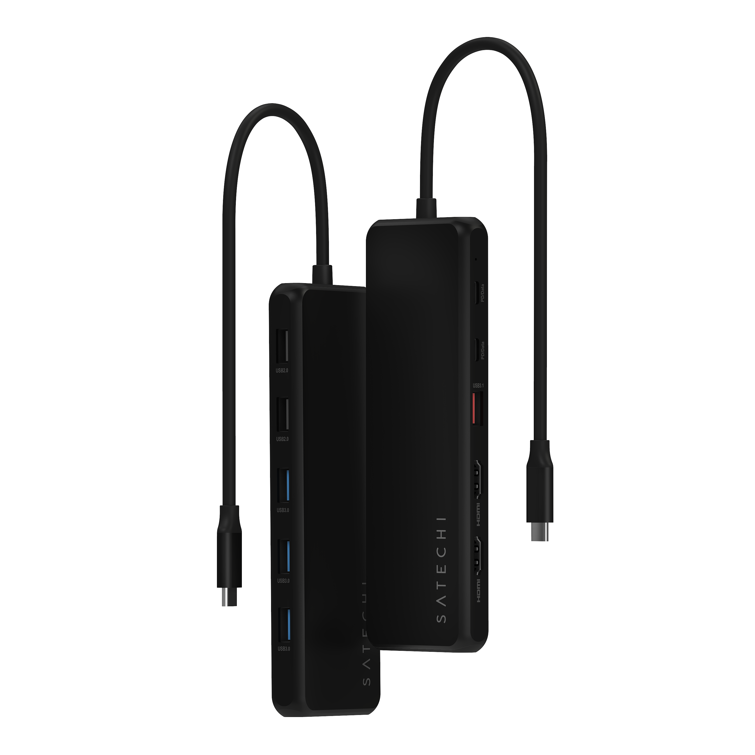 Adapter SATECHI 13-in-1 USB-C Triple Display Multiport - Crna boja-6