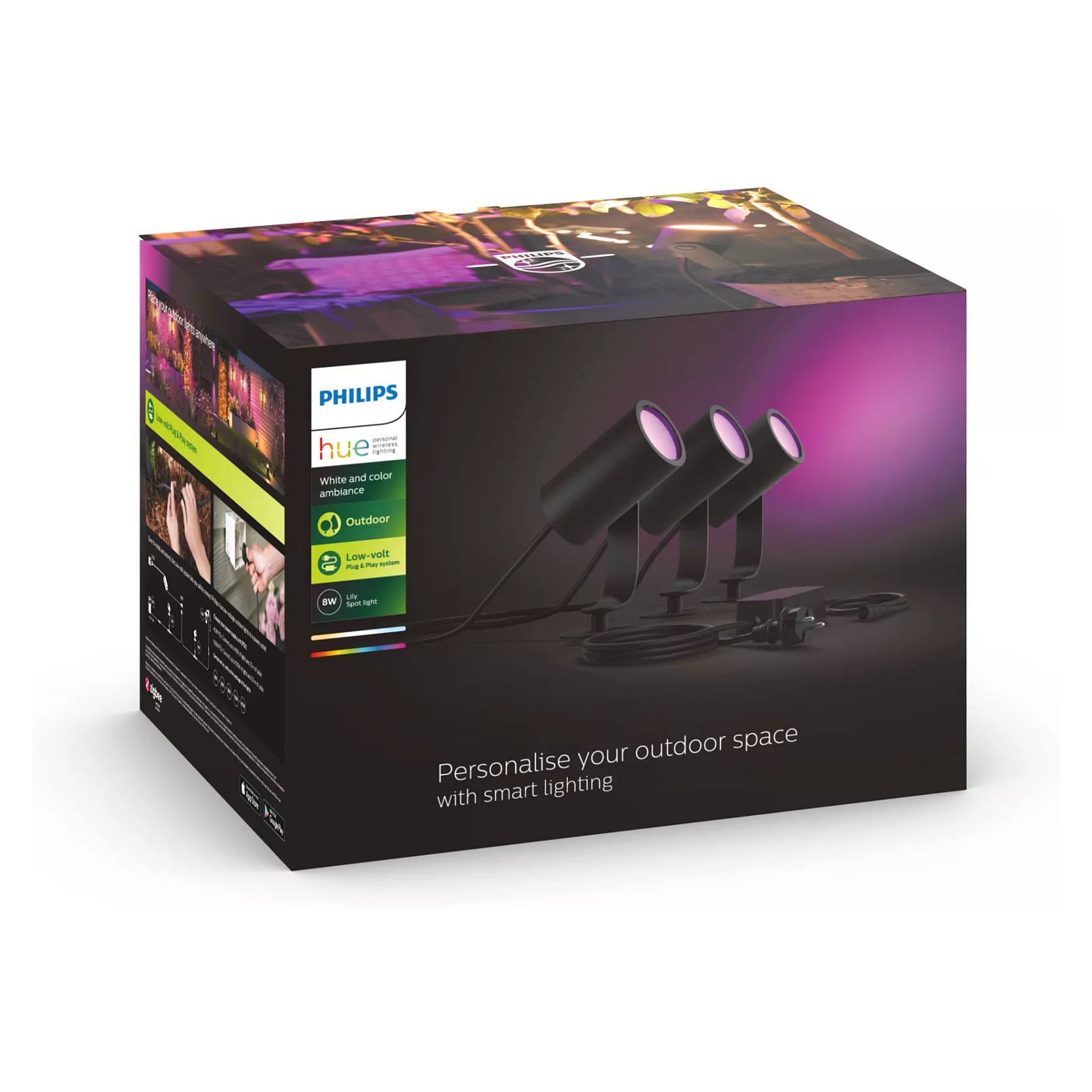 Vanjska pametna rasvjeta PHILIPS Hue Lily osnovni set (3 kom)-7