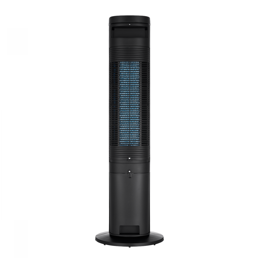 Ventilator MIDEA MAC402R0BPK (45W, ion purifying, 2 ice-box, 4l water tank, 3 wind modes normal/sleep/eco, 3 speeds, air flow 300m3/h, 7h timer, auto swing blades 60, remote control, power off memory, crna boja)-0