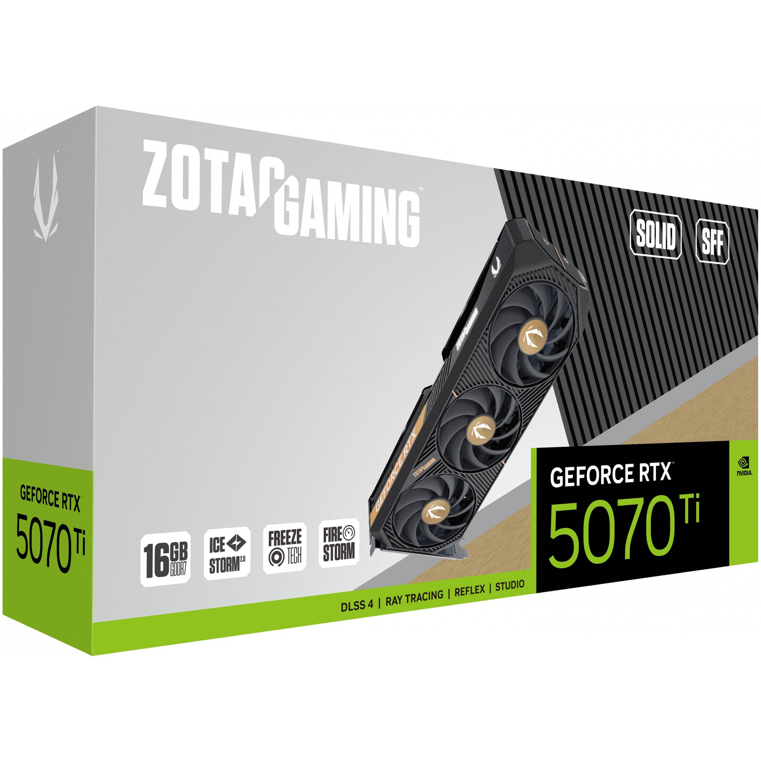 Grafička kartica ZOTAC GAMING GeForce RTX 5070 Ti SOLID SFF NVIDIA 16 GB GDDR7-5