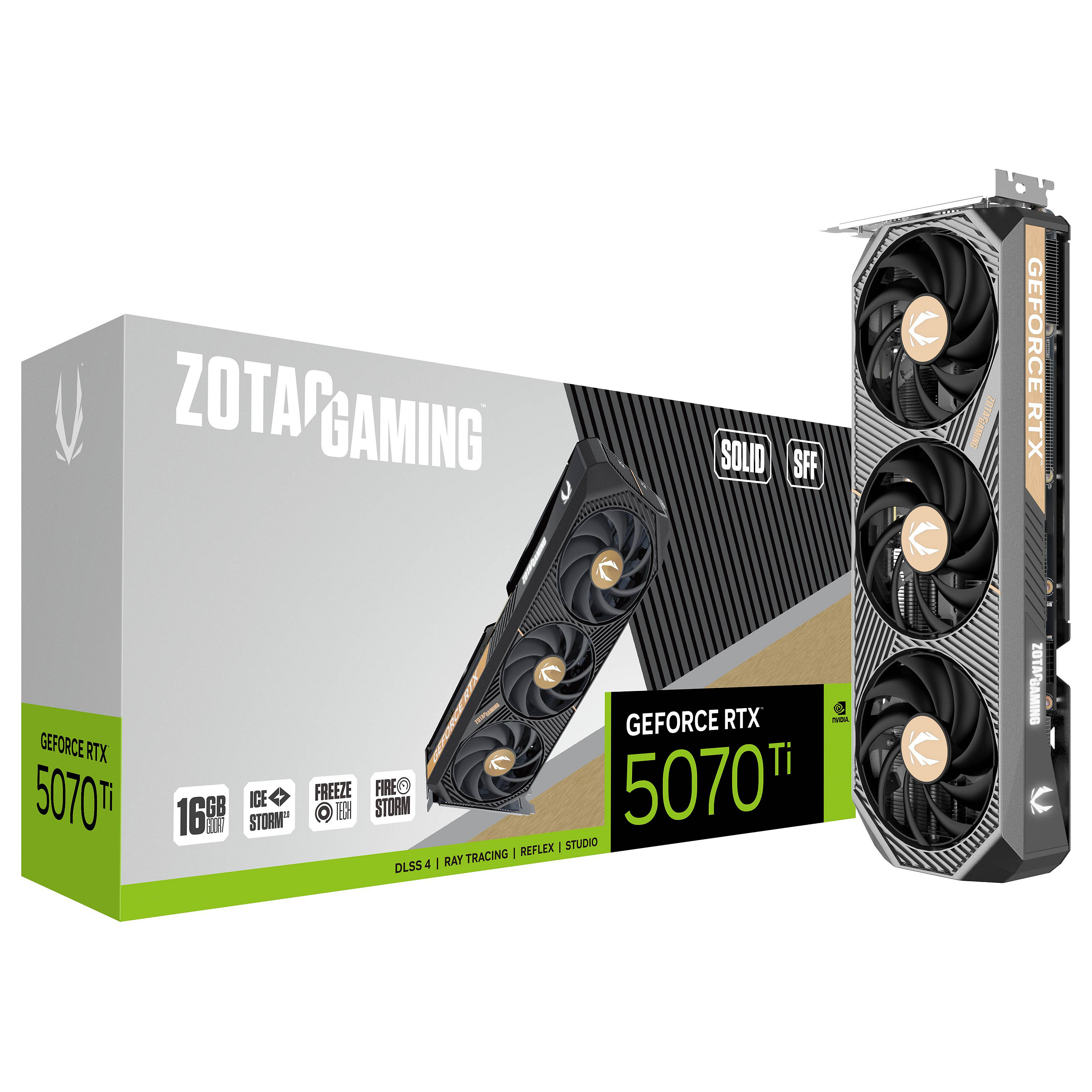 Grafička kartica ZOTAC GAMING GeForce RTX 5070 Ti SOLID SFF NVIDIA 16 GB GDDR7-7