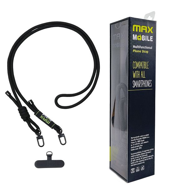 MAXMOBILE VEZICA ZA MOBITEL 6mm Crna-3