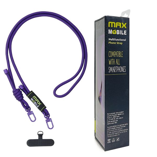 MAXMOBILE VEZICA ZA MOBITEL 6mm Ljubičasta-3