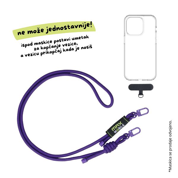 MAXMOBILE VEZICA ZA MOBITEL 6mm Ljubičasta-1
