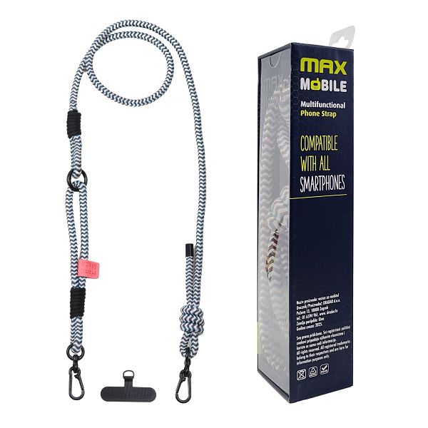 MAXMOBILE VEZICA ZA MOBITEL 8mm,2u1,Hand Made,Sivo-Rozo-3
