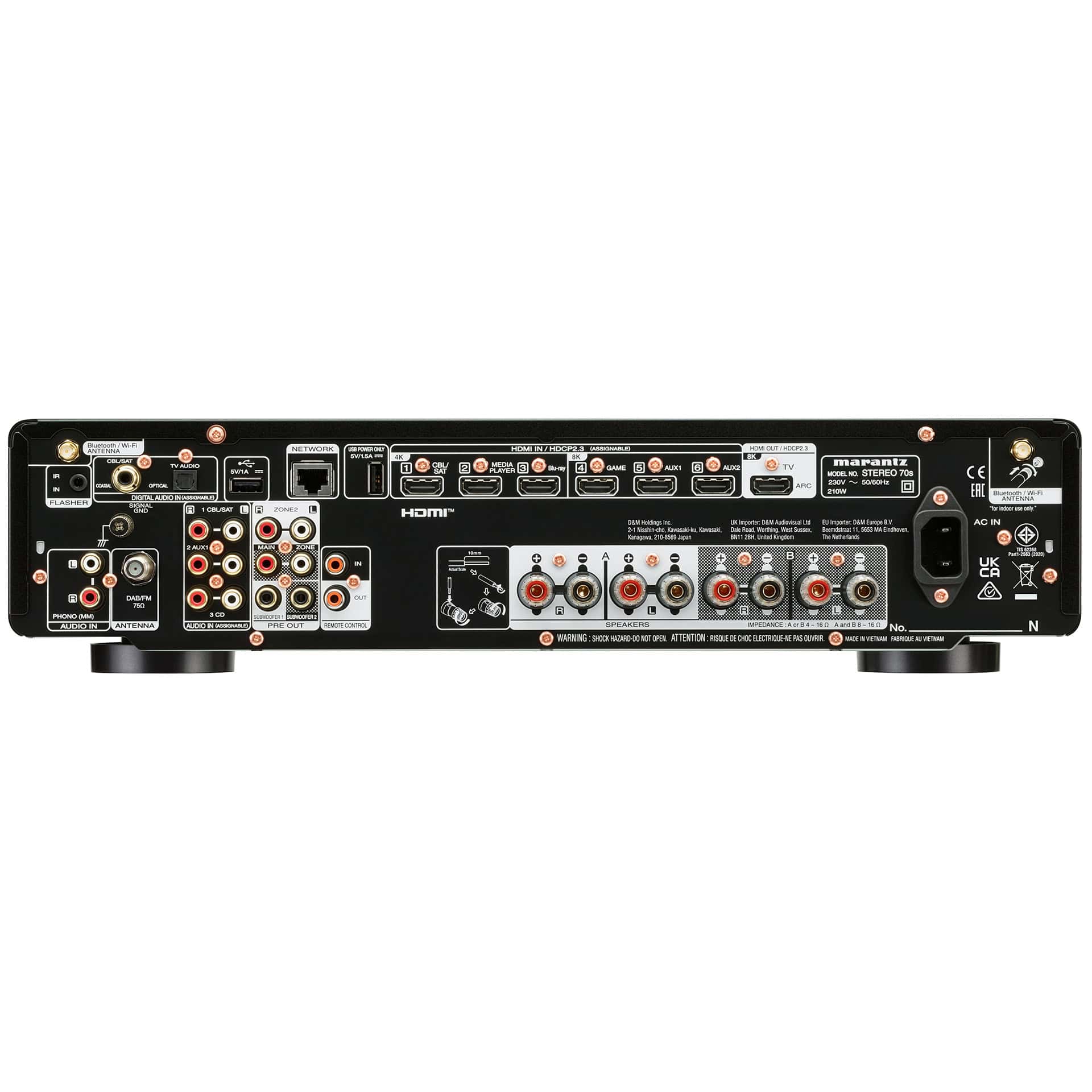Stereo / Mrežni Receiver Marantz Stereo 70s (2.2, 75W/ch, HDMI 2.1, HEOS, 8K)-2