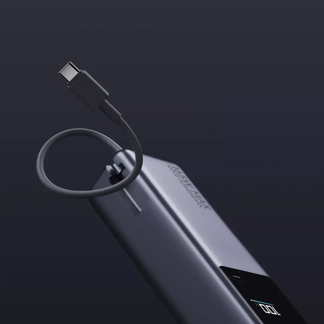 Prijenosna baterija XIAOMI Power Bank (10000mAh, 165W, integrirani kabel, GL)-3