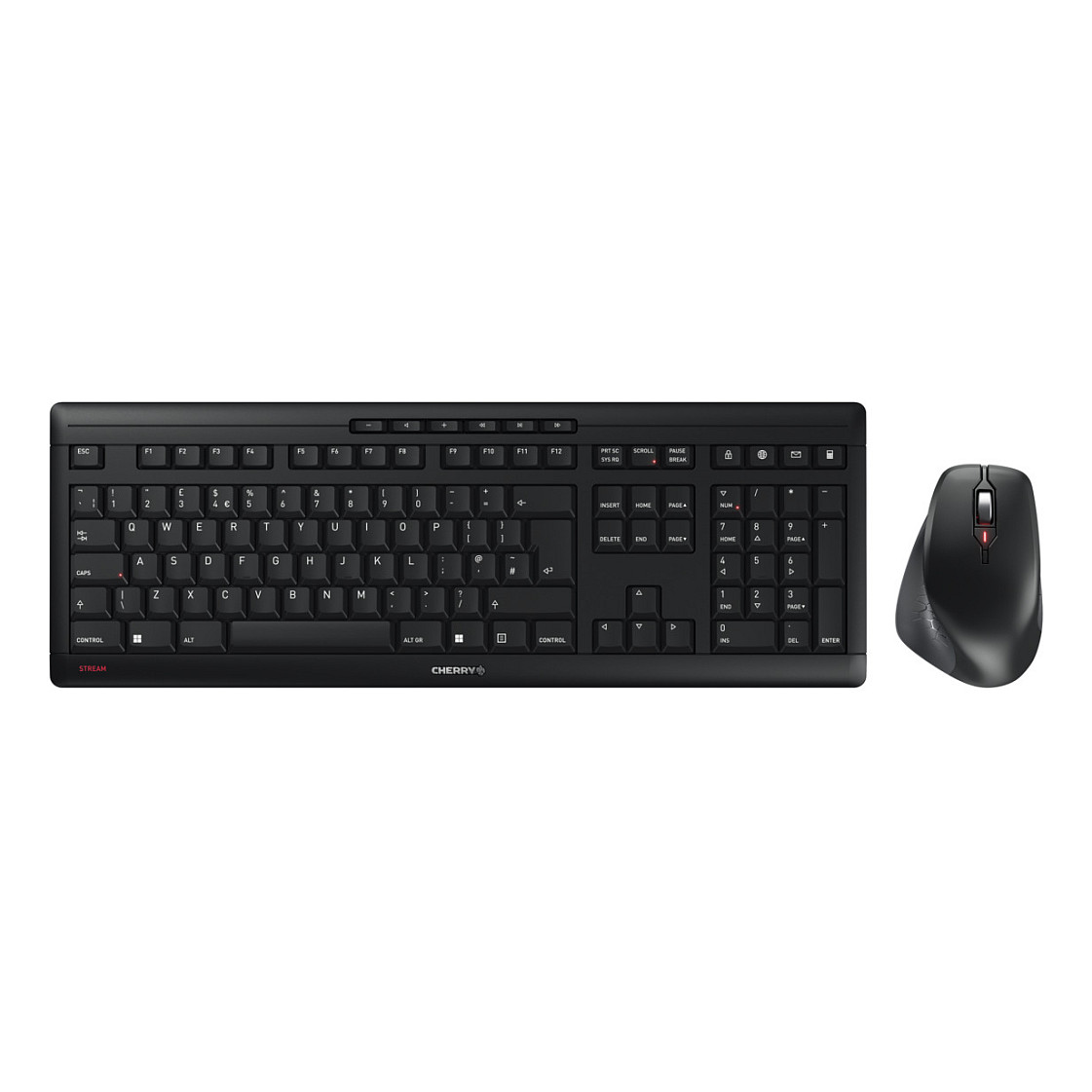 Tipkovnica CHERRY STREAM DESKTOP COMFORT (bežična, ergonomija, tihi rad) – internacionalna non HR tipkovnica-0