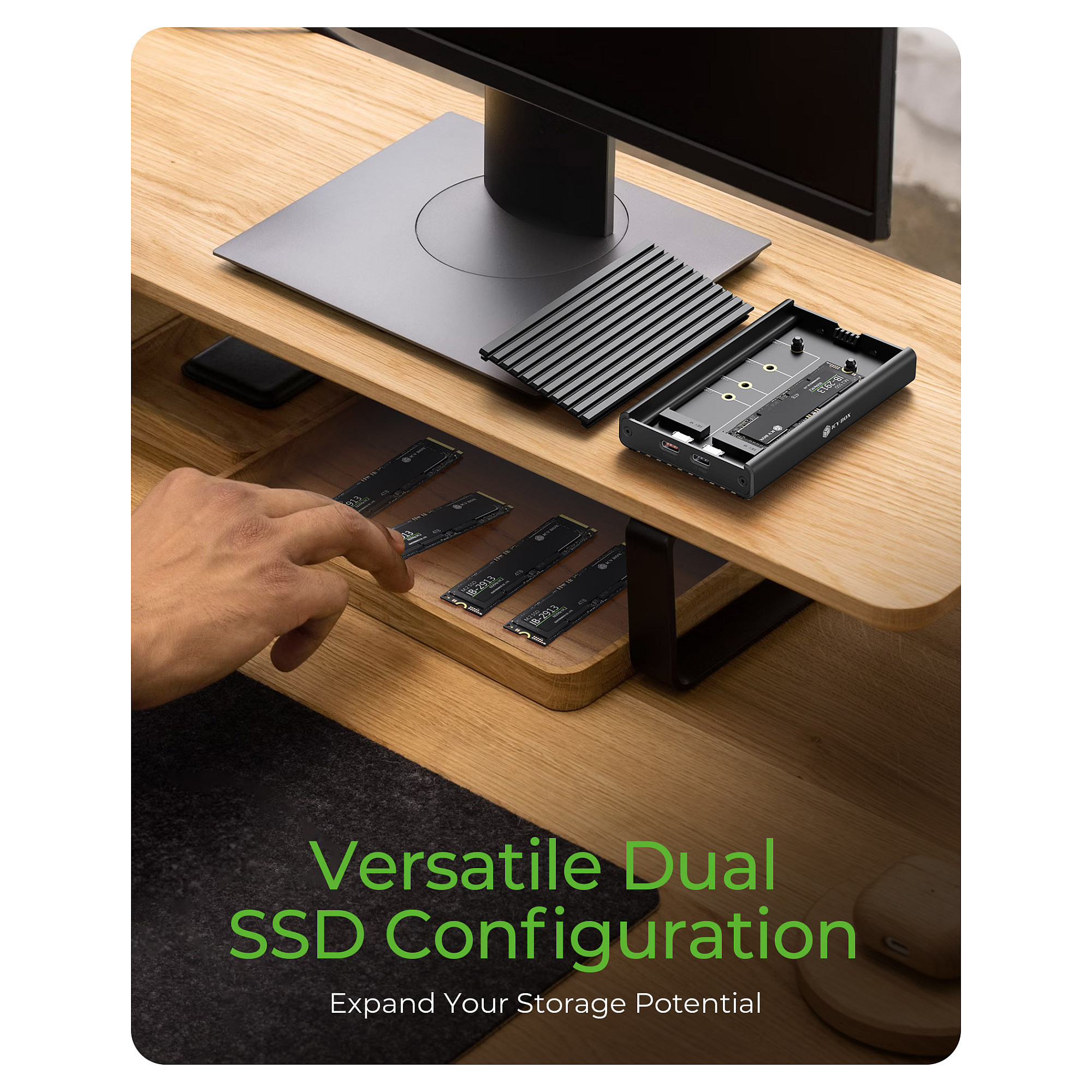 HDD ICY BOX Dock M.2 2x NVMe SSD-11