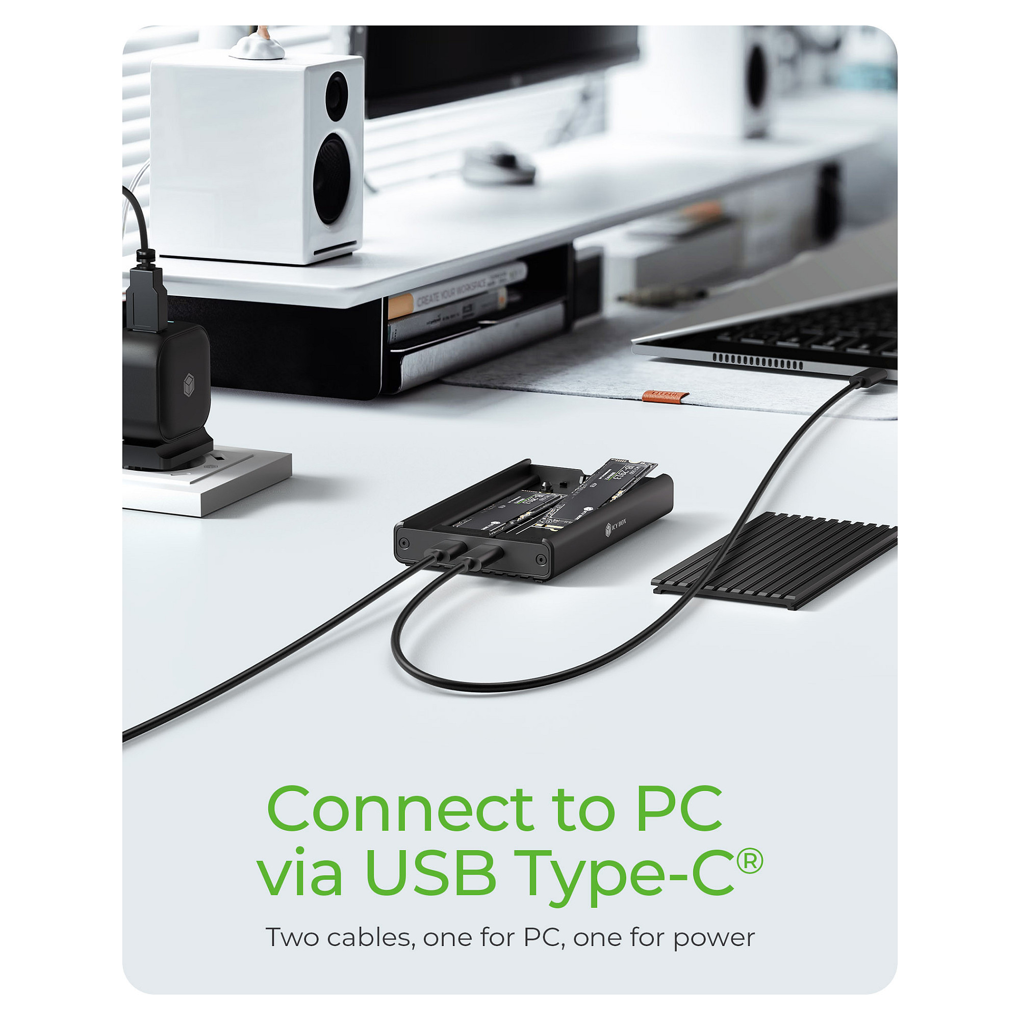HDD ICY BOX Dock M.2 2x NVMe SSD-14