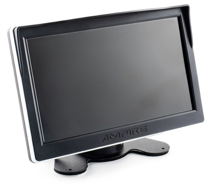 Monitor AMPIRE 7" AHD/CVBS 2 input (7” TFT LCD, 60Hz, 800 x 480 WVGA) crna-0