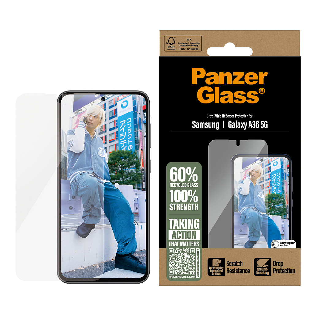 Staklo zaštitno PANZERGLASS za SAMSUNG GALAXY A36 5G, Ultra Wide Fit-3