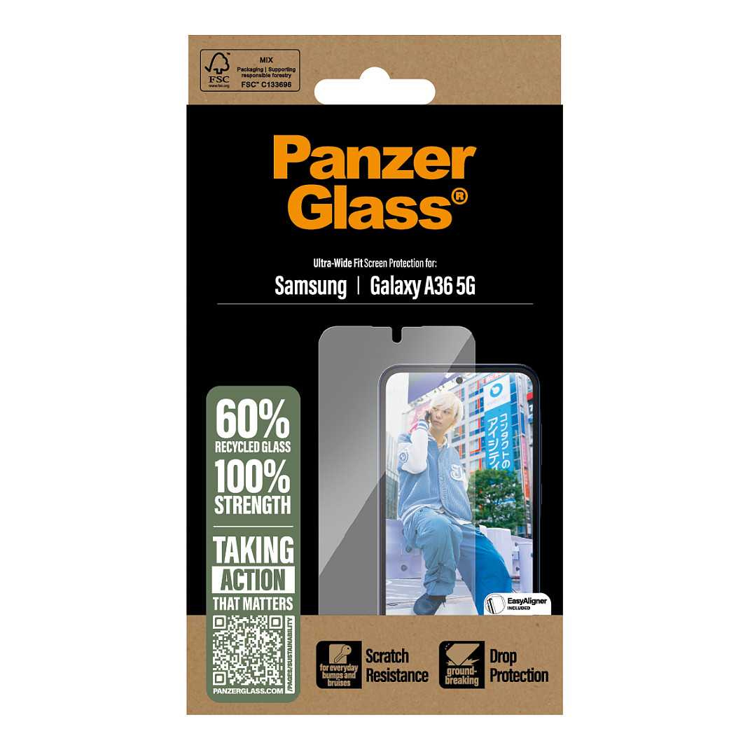 Staklo zaštitno PANZERGLASS za SAMSUNG GALAXY A36 5G, Ultra Wide Fit-4