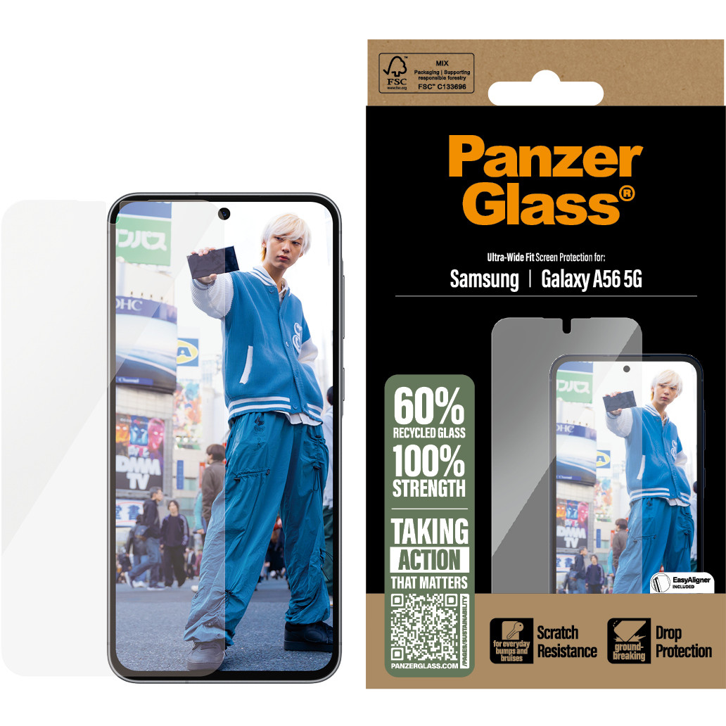 Staklo zaštitno PANZERGLASS za SAMSUNG GALAXY A56 5G, Ultra Wide Fit-5