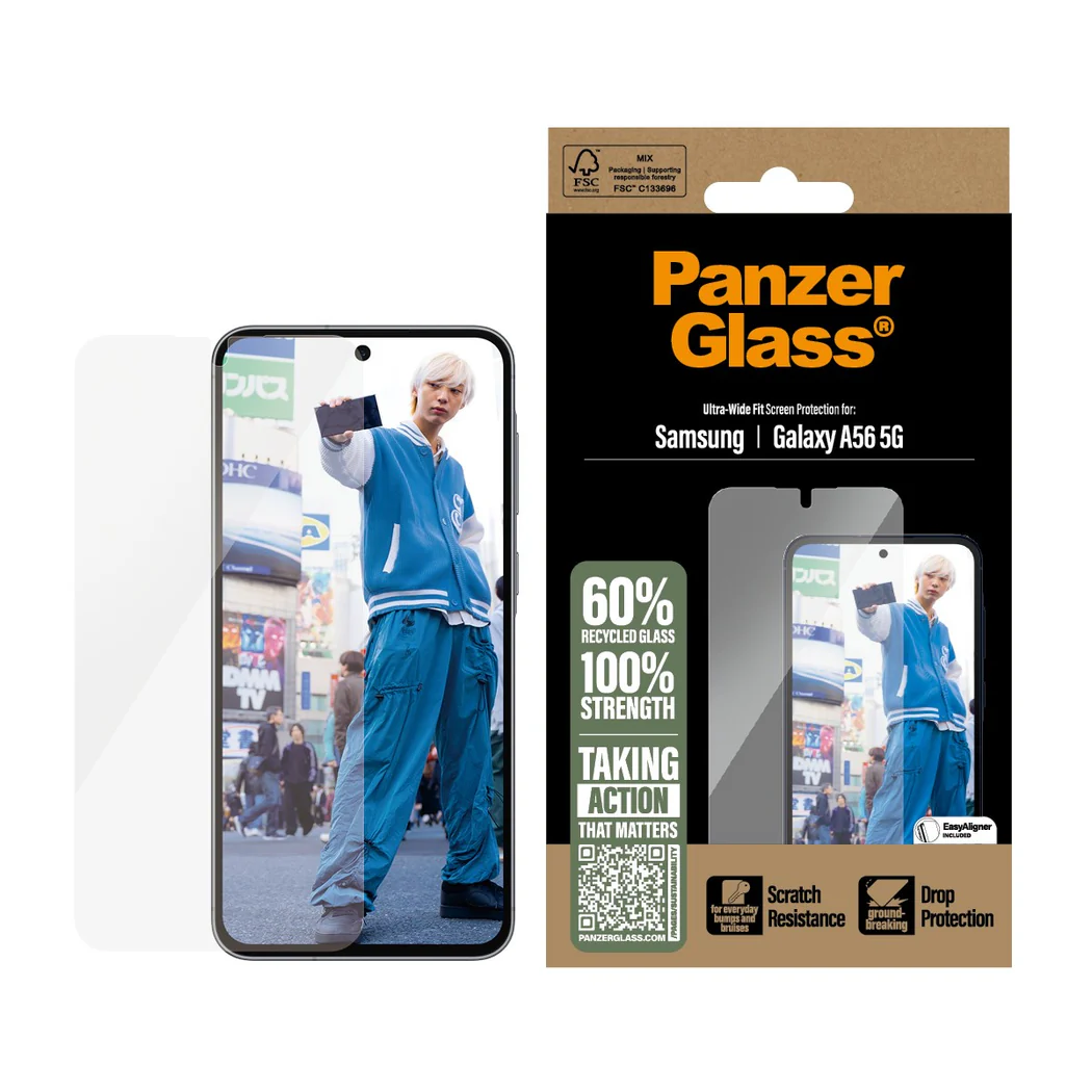 Staklo zaštitno PANZERGLASS za SAMSUNG GALAXY A56 5G, Ultra Wide Fit-0