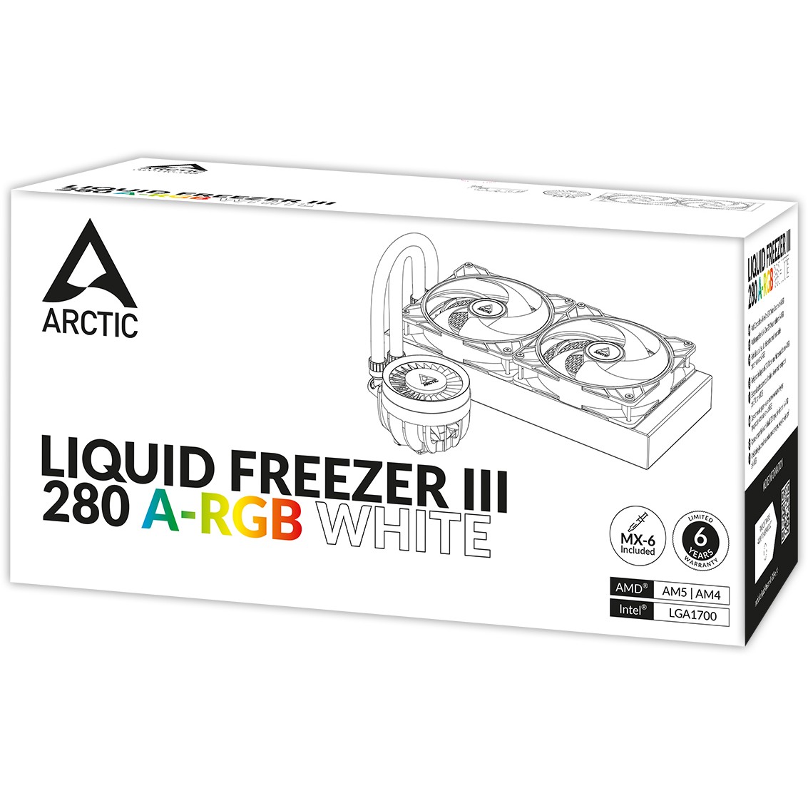 ARCTIC Liquid Freezer III 280 A-RGB - Multi Compatible All-in-One CPU Water Cooler with A-RGB-10