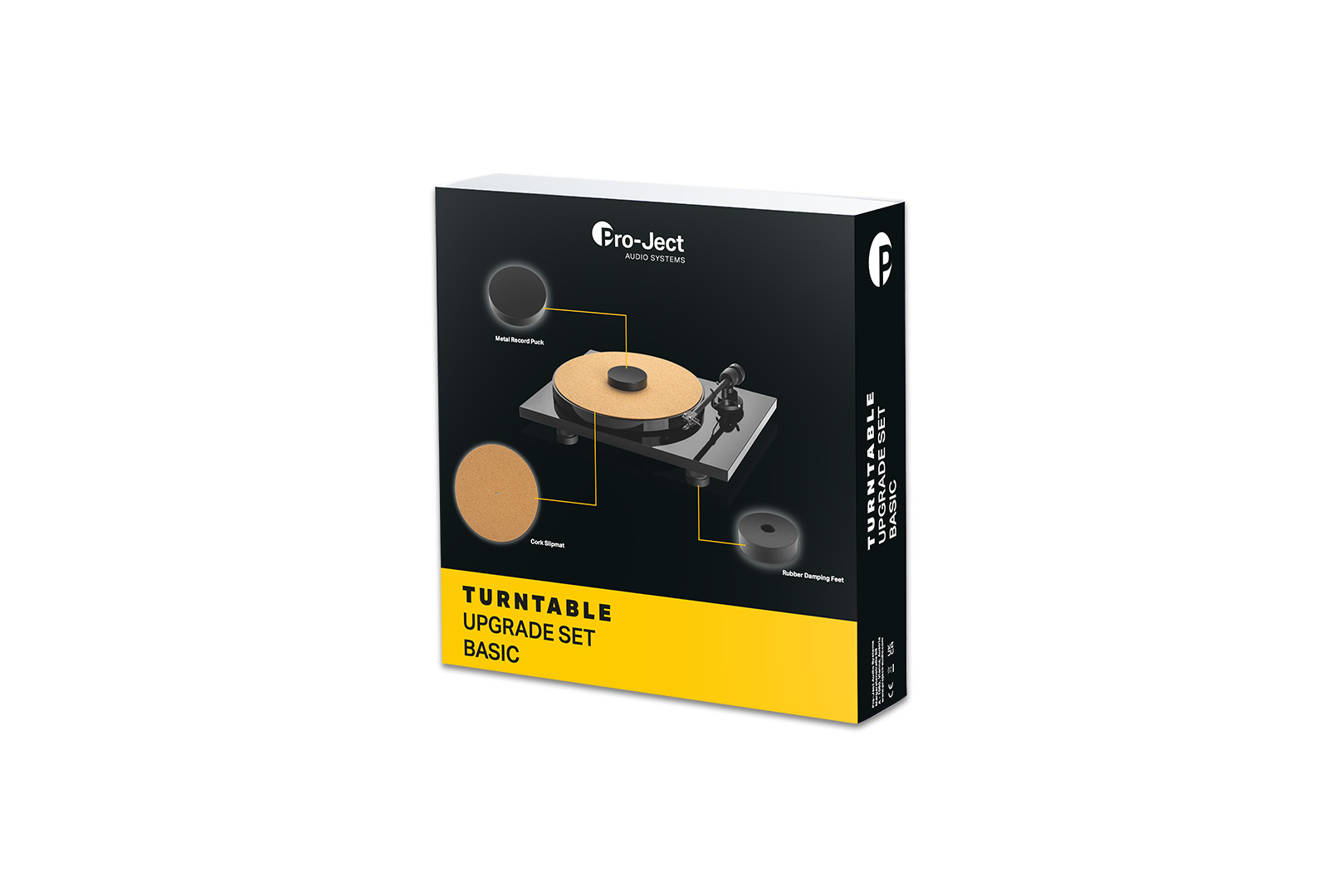 Set za gramofone PRO-JECT UPGRADE SET BASIC (record puck E + Cork-it + Damp-it)-1