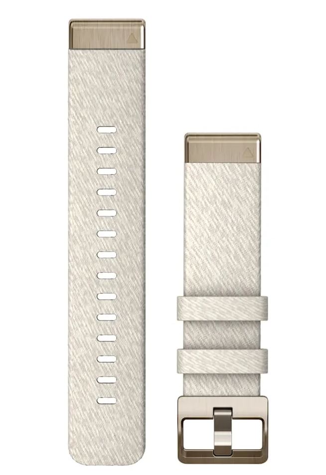 Zamjenski remen GARMIN  za fenix 7S Cream Heathered Nylon (cream gold kopča), 010-13102-07-1