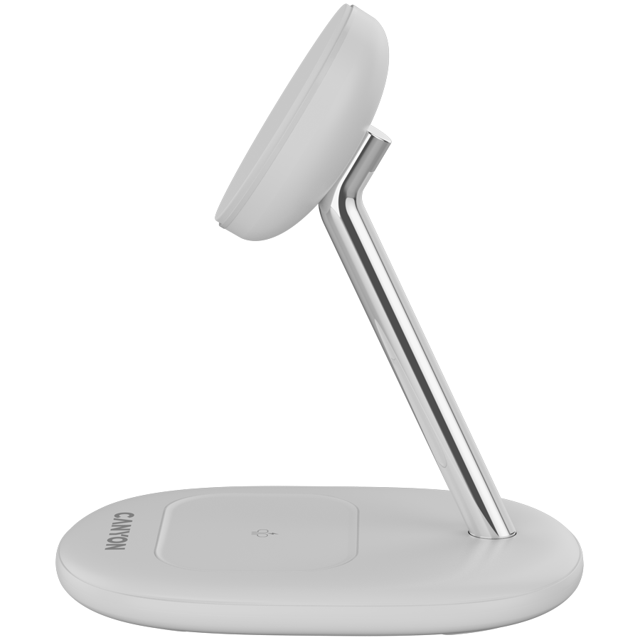 Bežični punjač CANYON CNS-WCS205W (15W, Qi2, 2u1, bijeli)-3