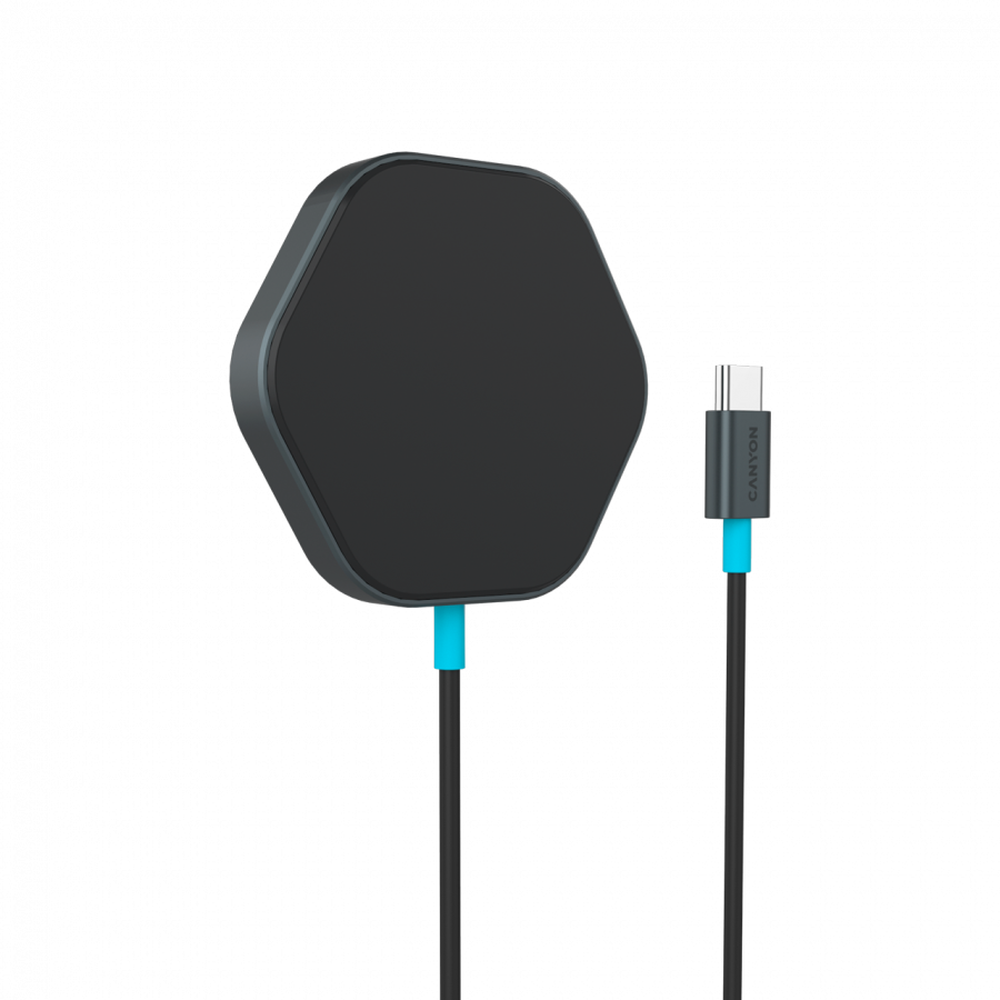 Bežični punjač CANYON CNS-WCS110 (HEXAGON 110, Dark Grey Blue)-1