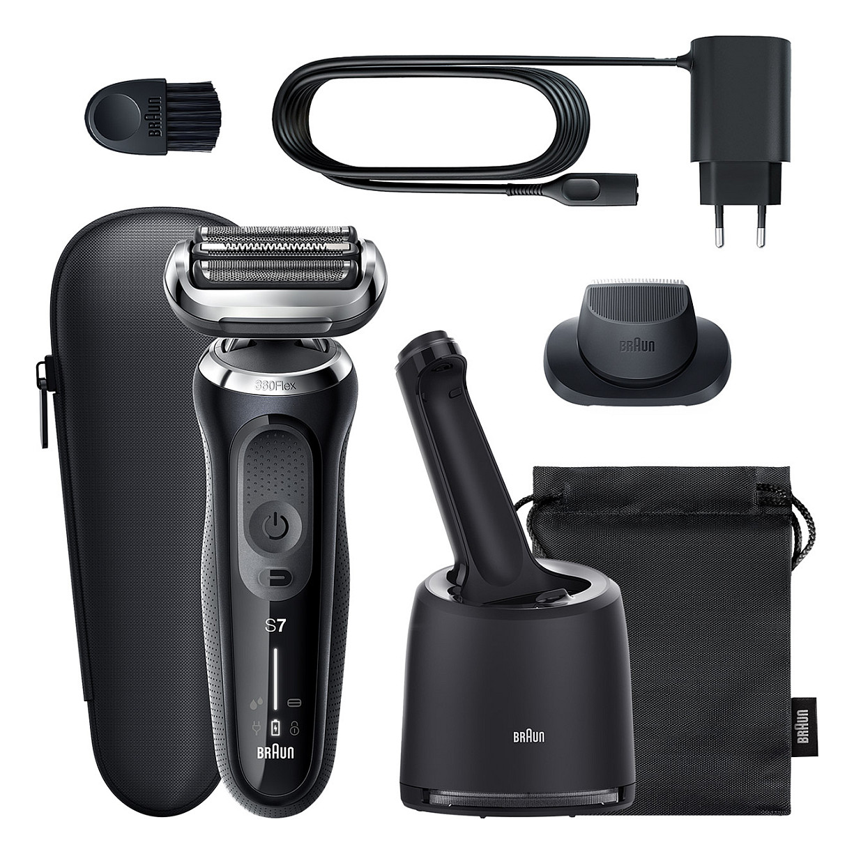 Brijaći aparat BRAUN Series 7 71-N7200cc (Wet&Dry, 360° Flex glava, Clean&Charge stanica, crni)